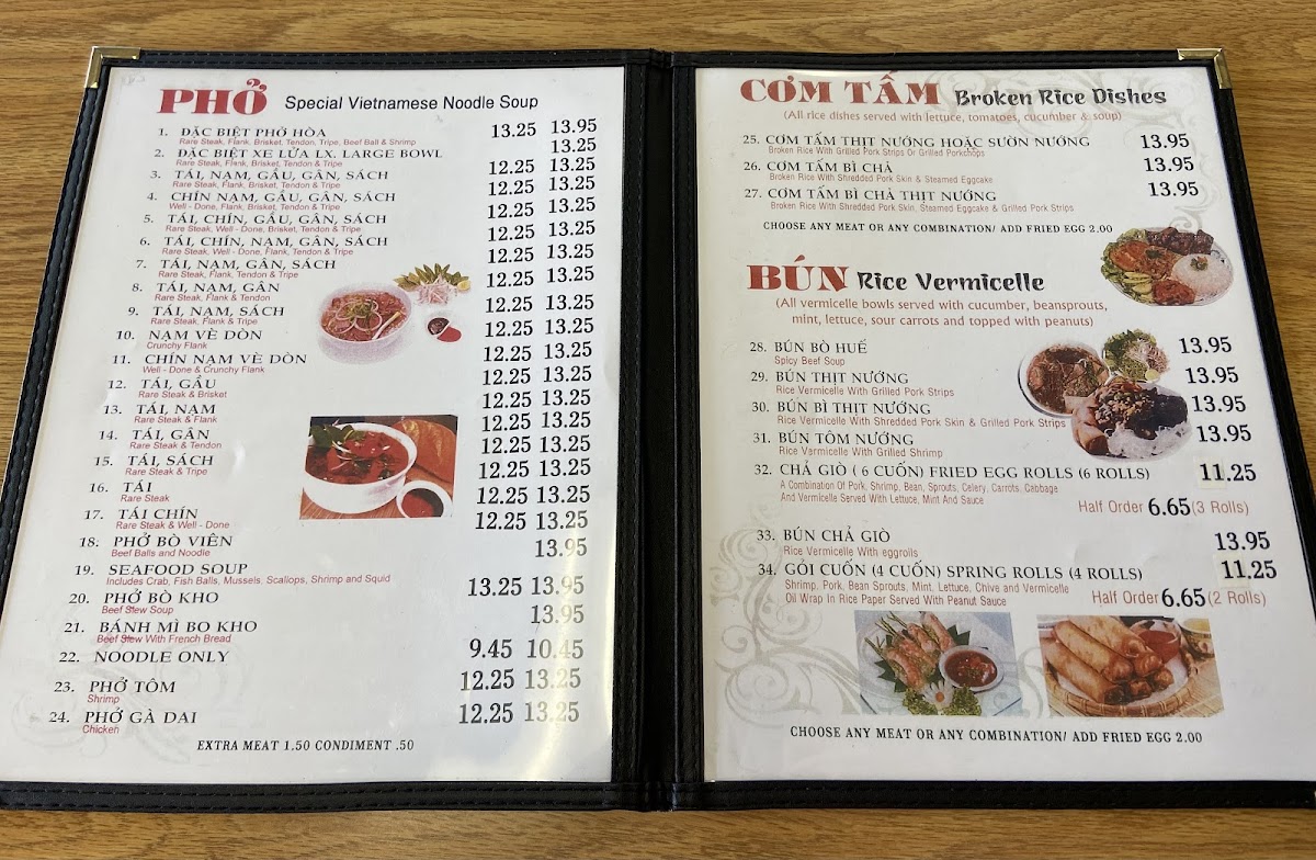 Menu Phở Hòa Restaurant-10