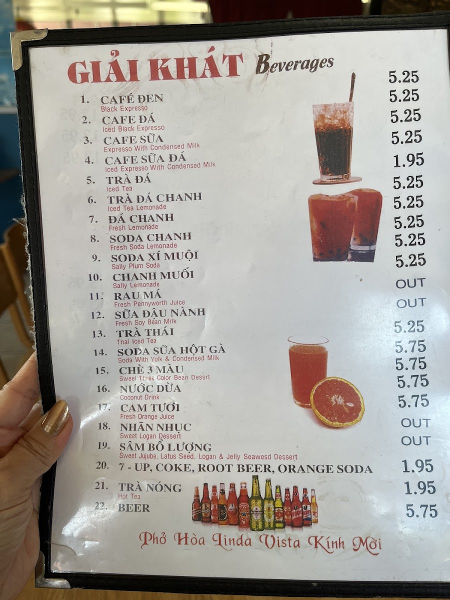 Menu Phở Hòa Restaurant-8