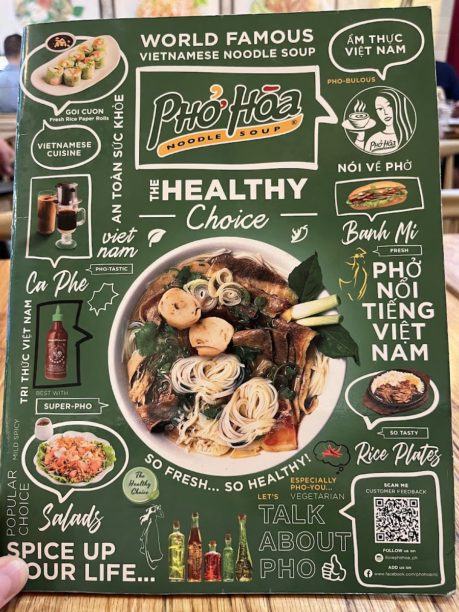 Menu Pho Hoa - Sm North Edsa-1