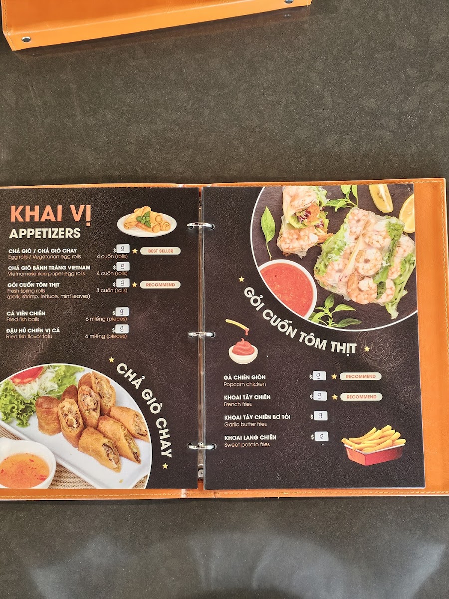 Menu Pho Lovers 1-10