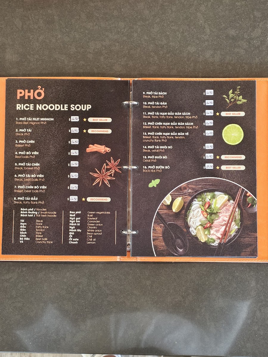 Menu Pho Lovers 1-2