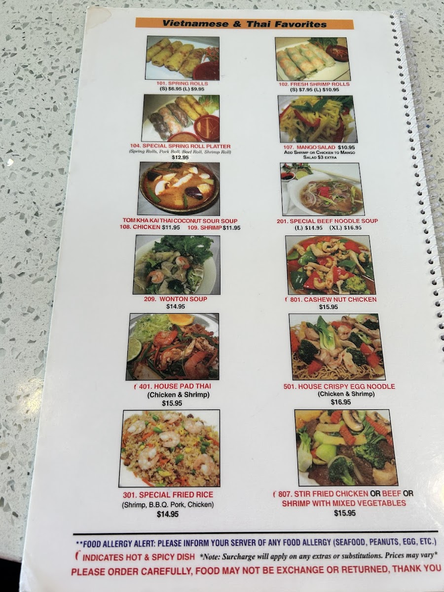 Menu Phở Mango Thai & Vietnamese Cuisine-1