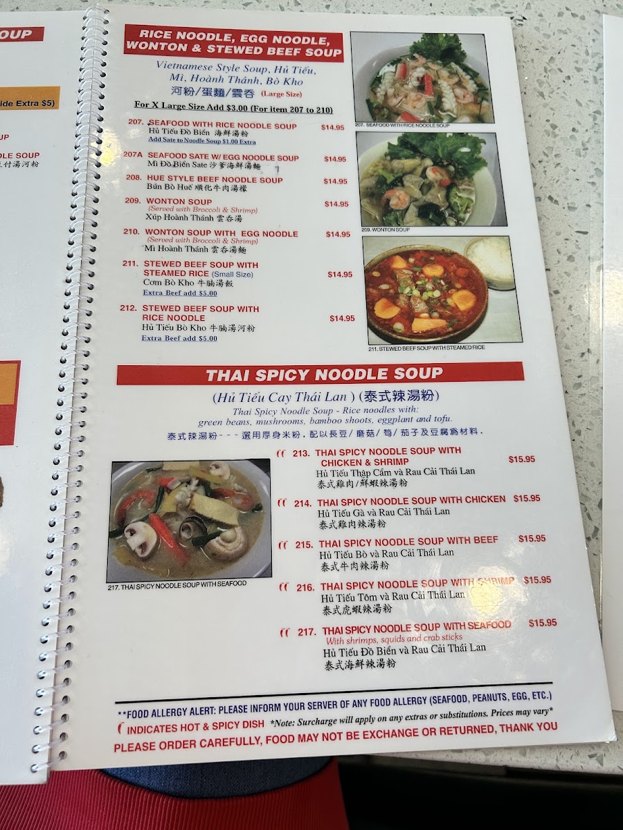 Menu Phở Mango Thai & Vietnamese Cuisine-10