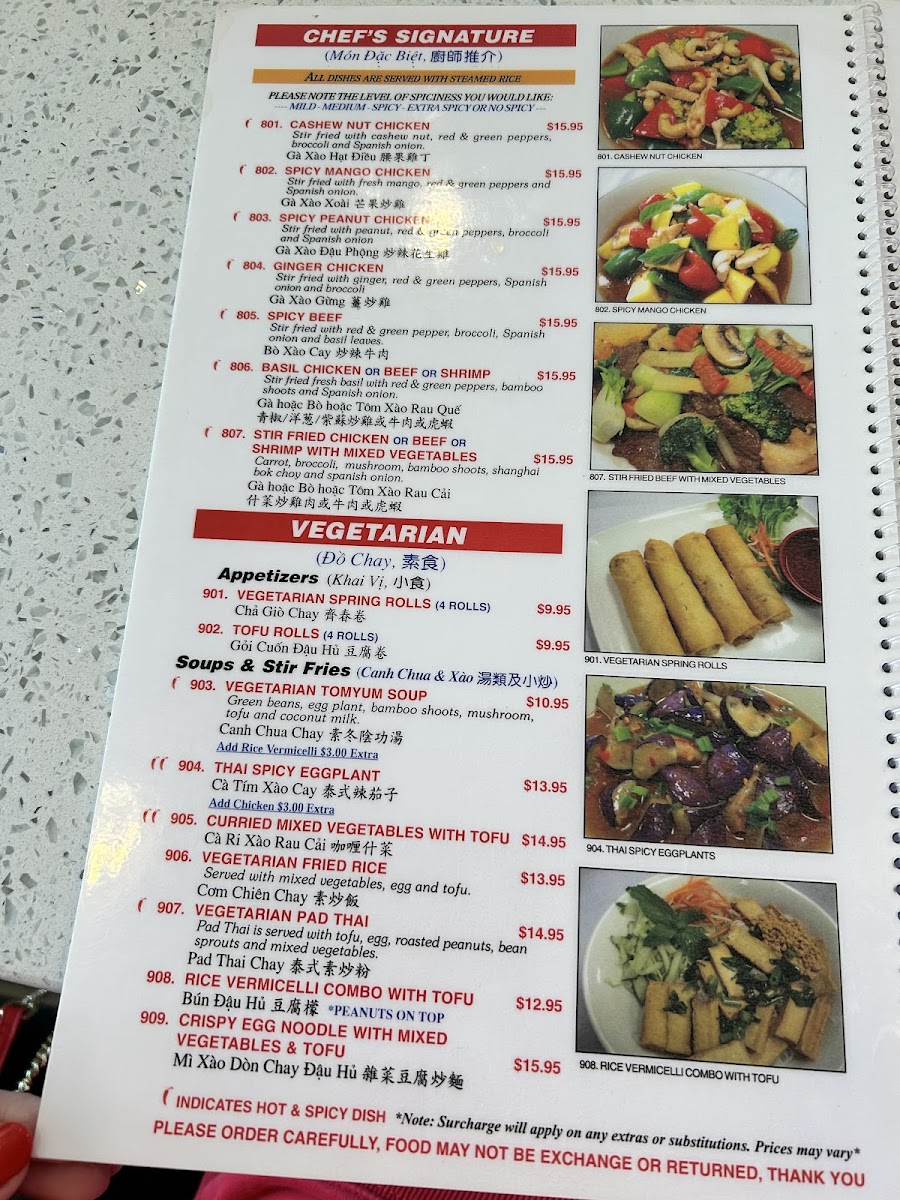 Menu Phở Mango Thai & Vietnamese Cuisine-2