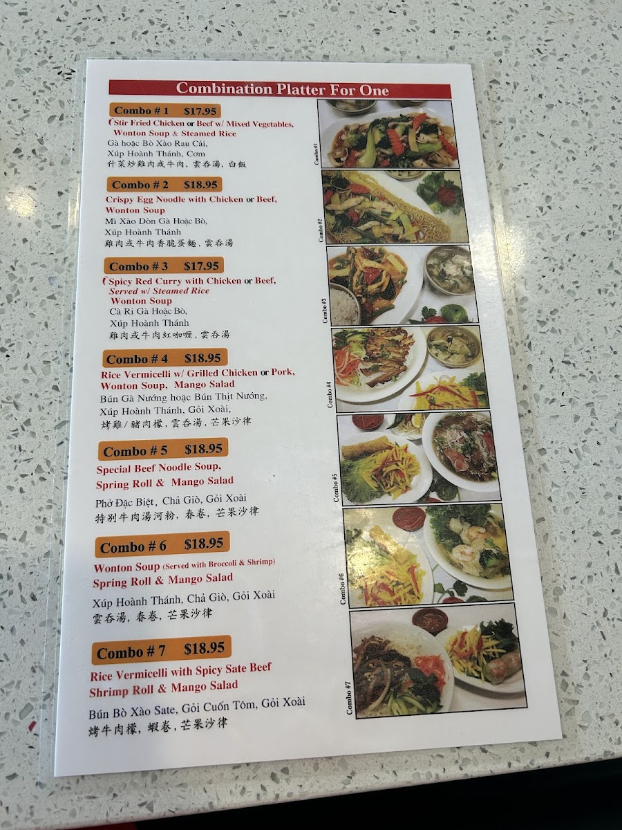 Menu Phở Mango Thai & Vietnamese Cuisine-4