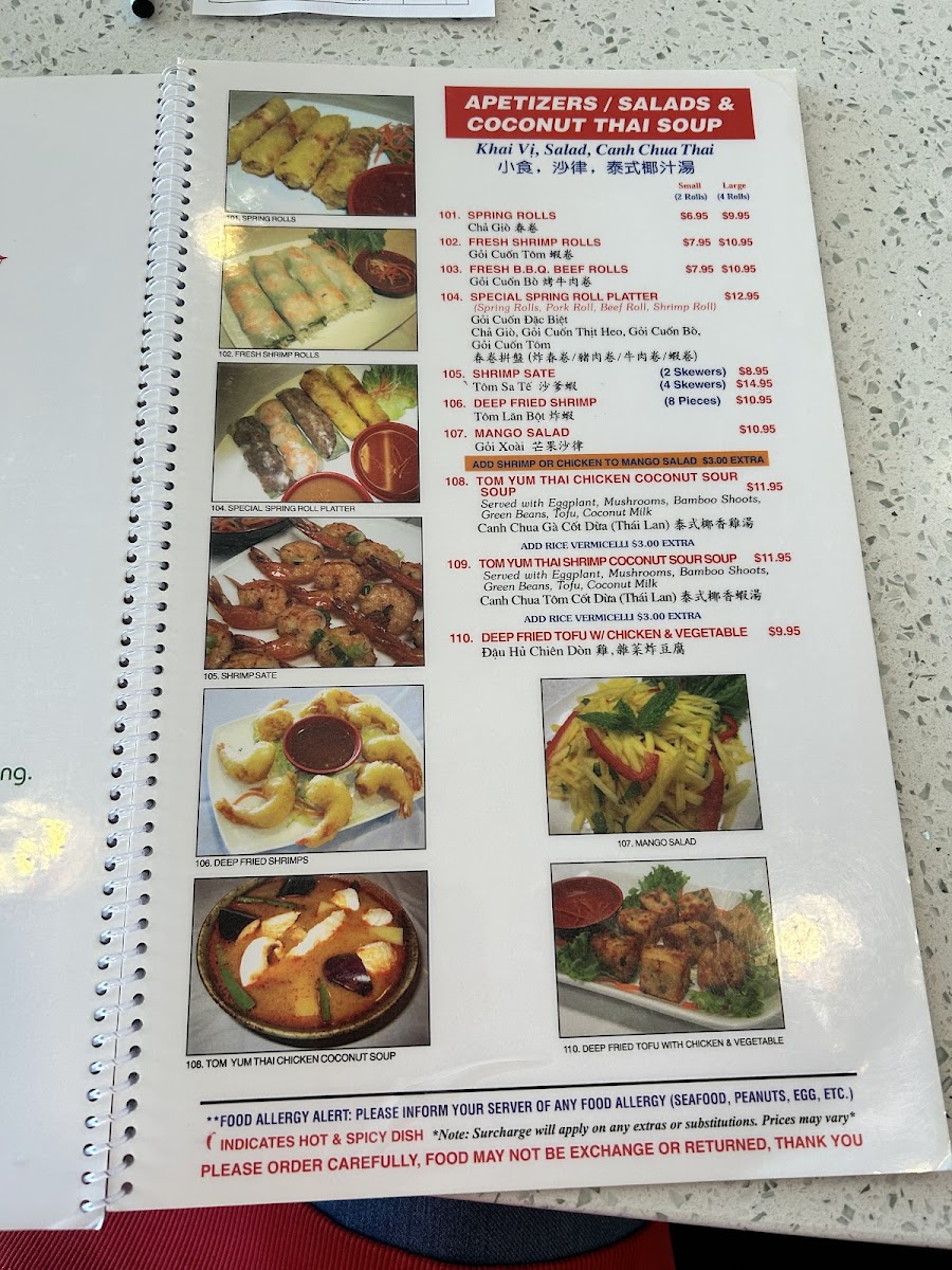 Menu Phở Mango Thai & Vietnamese Cuisine-6