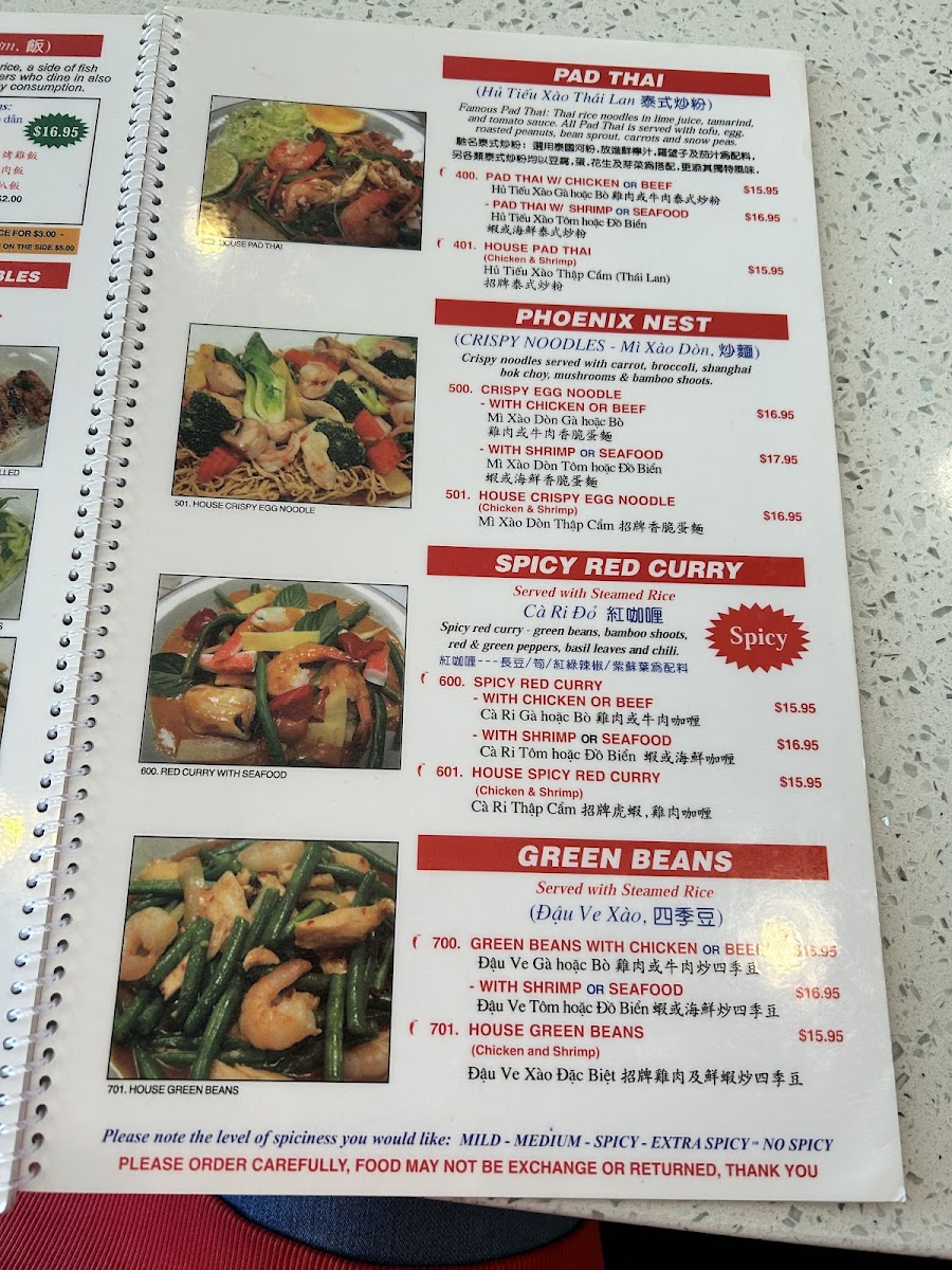 Menu Phở Mango Thai & Vietnamese Cuisine-9