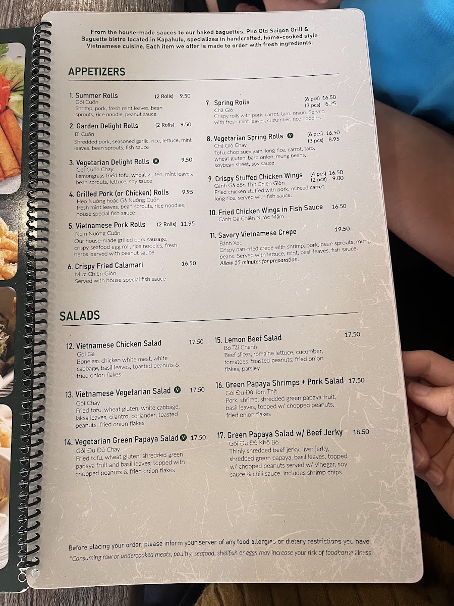 Menu Pho Old Saigon-2