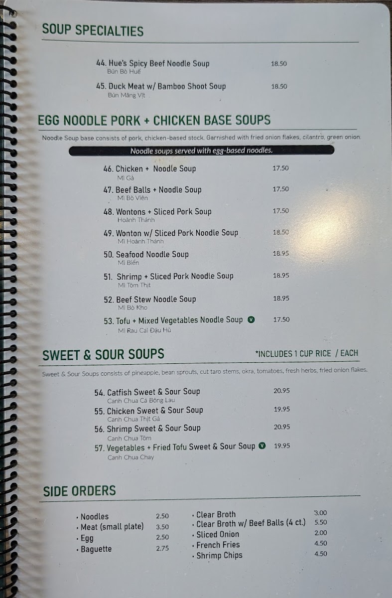 Menu Pho Old Saigon-3