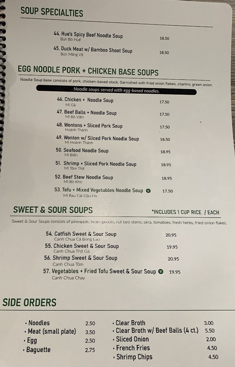 Menu Pho Old Saigon-4