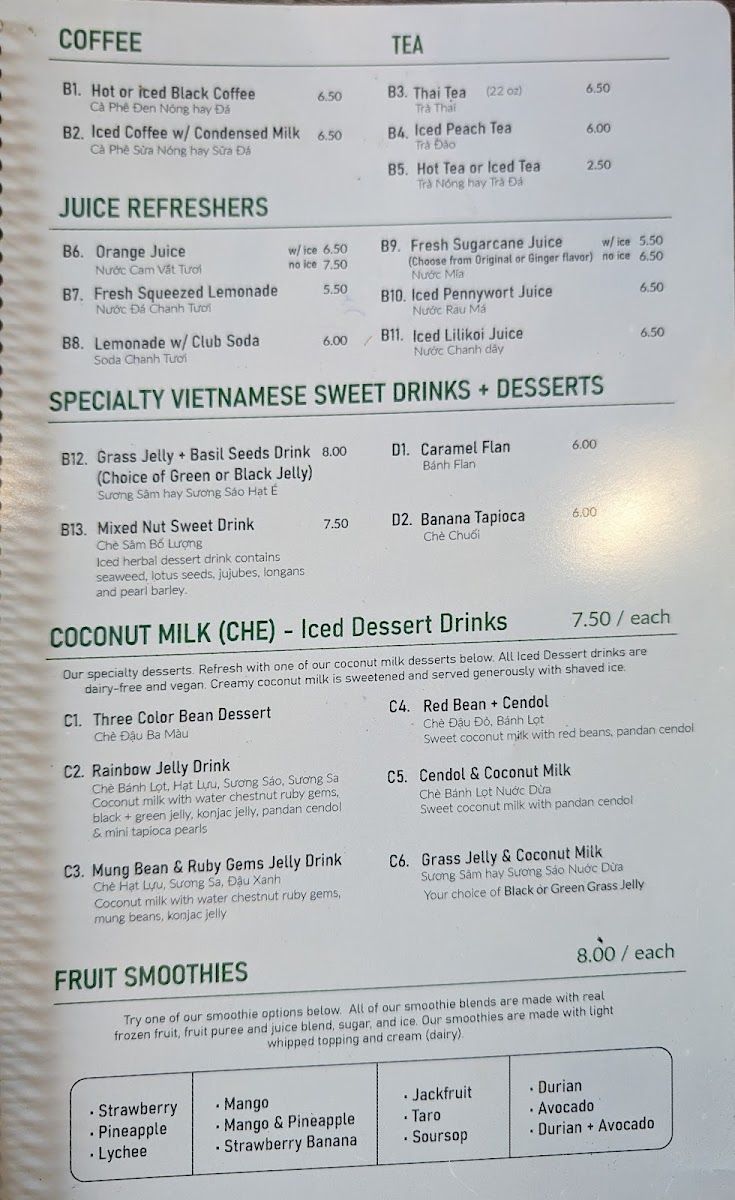 Menu Pho Old Saigon-5