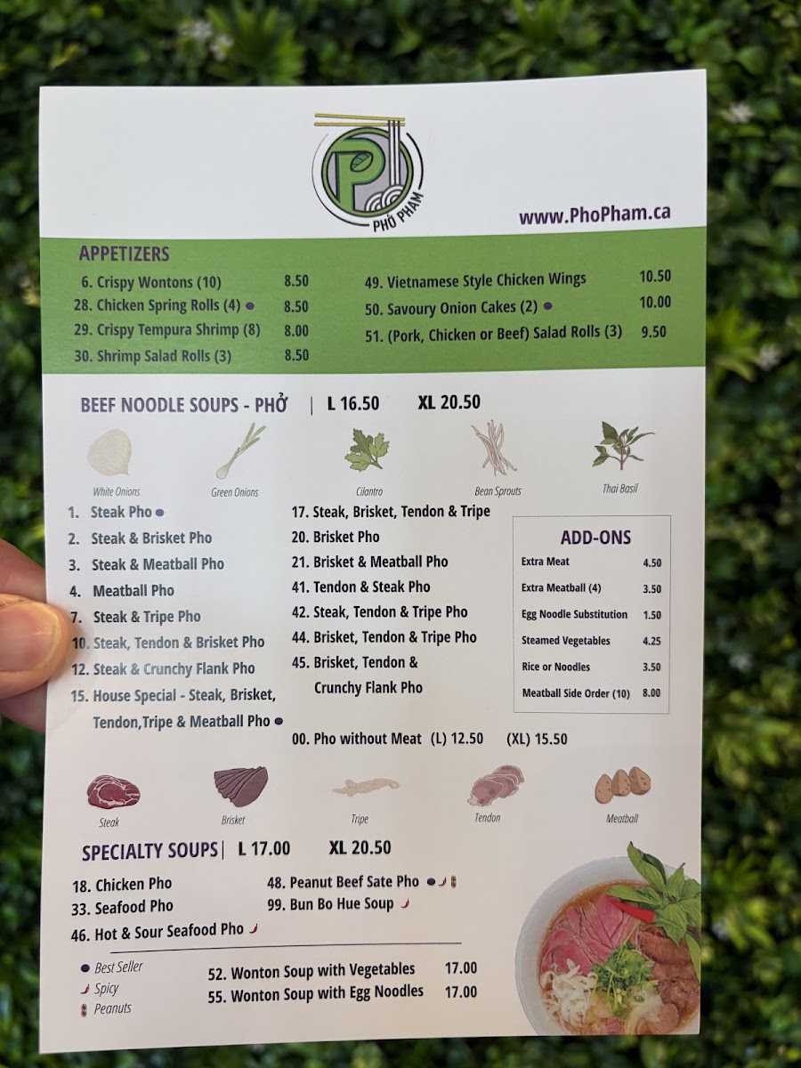 Menu Pho Pham University District-10