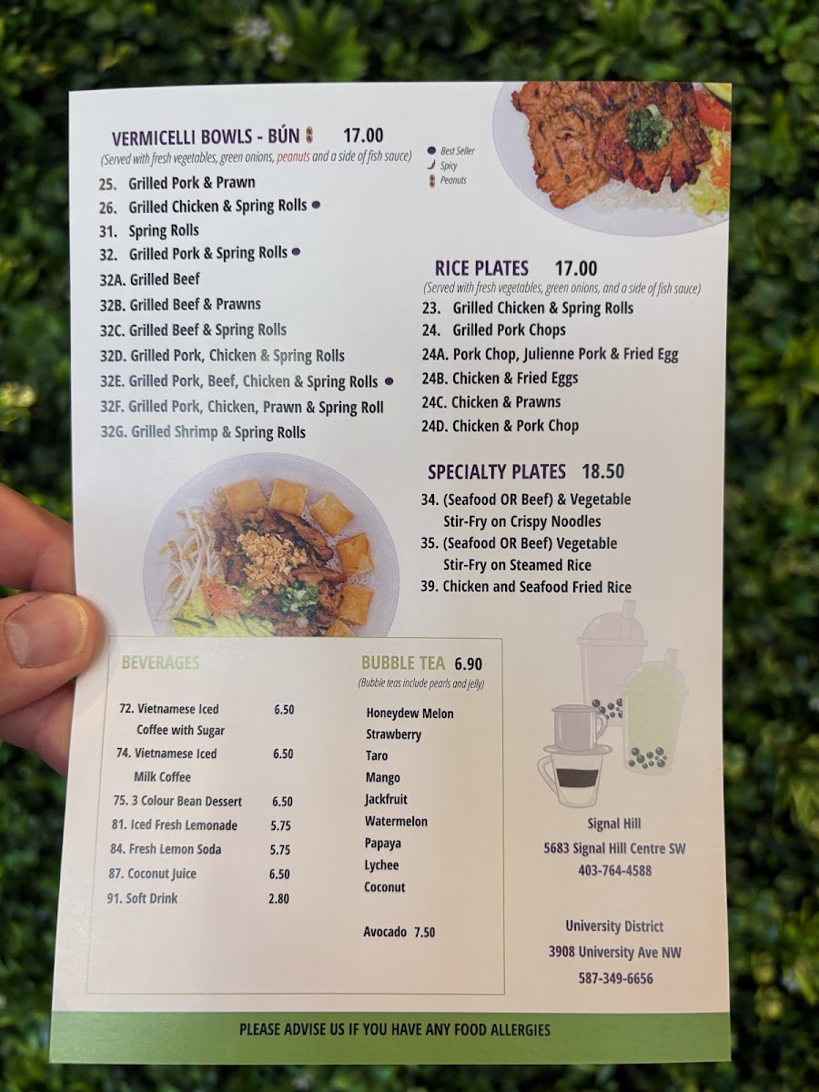 Menu Pho Pham University District-8