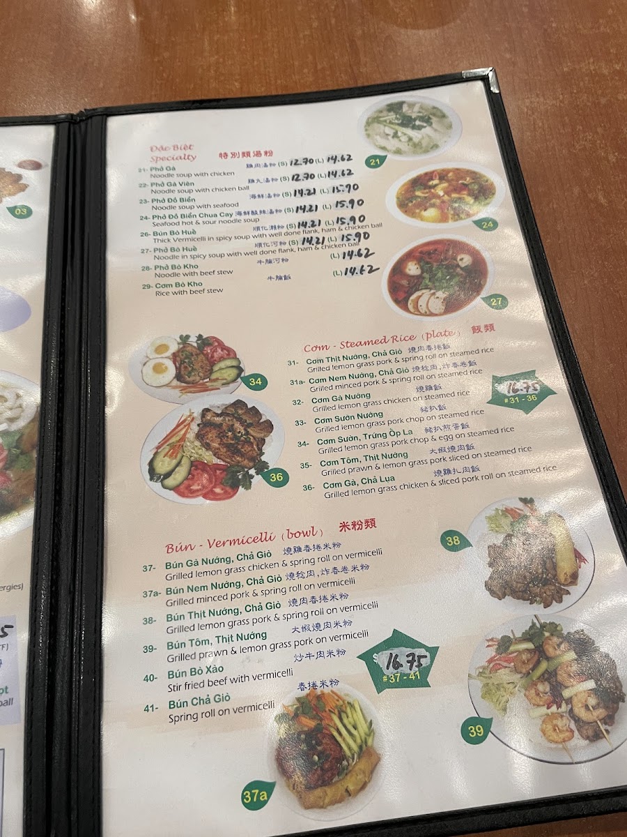 Menu Phở Phú Thịnh-4