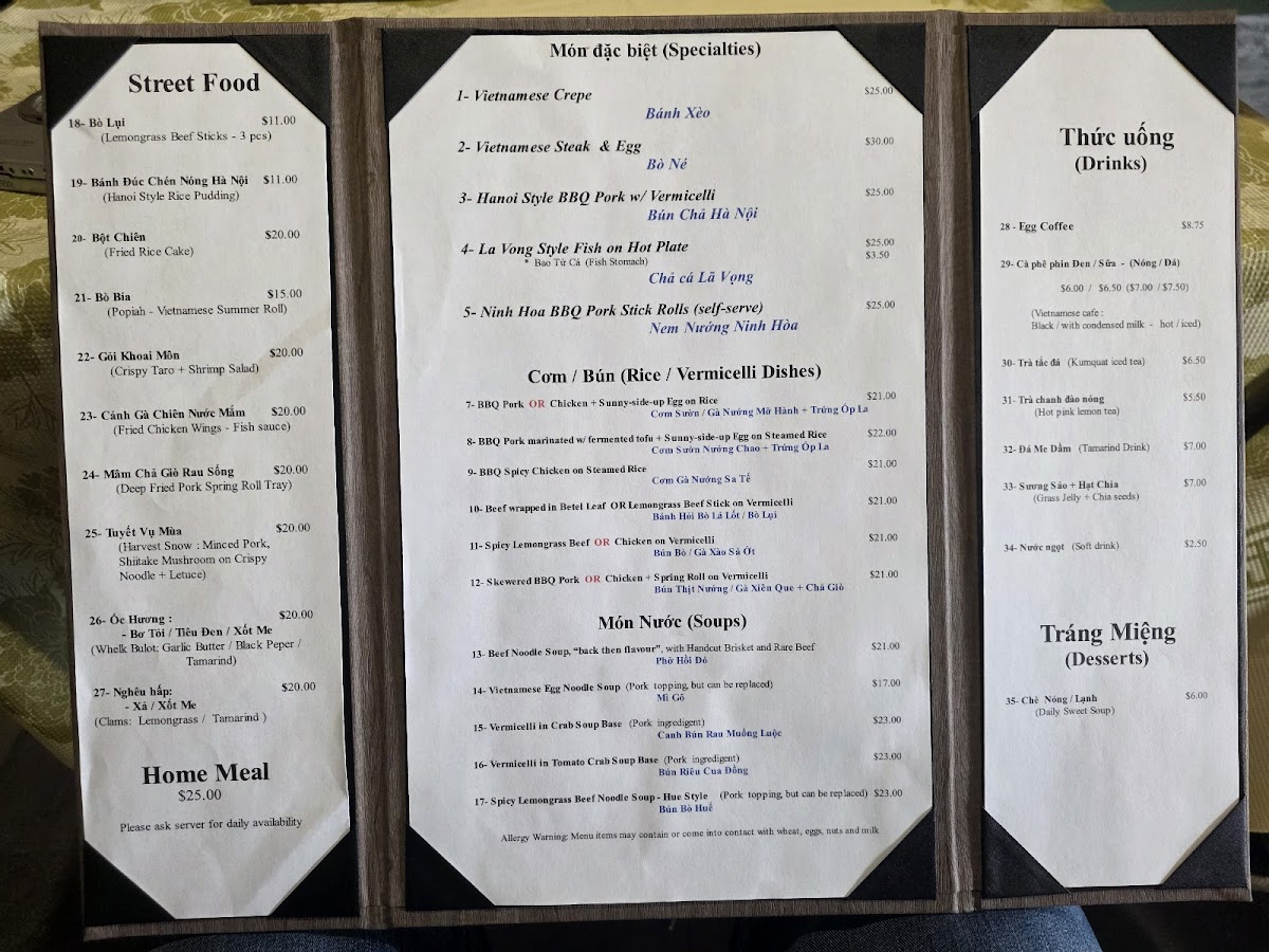 Menu Pho & Rolls (By Cai Gac-Mang-Re)-1