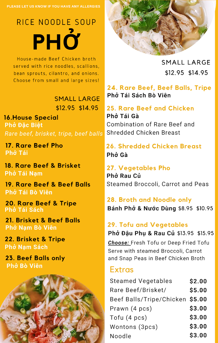 Menu Pho Soc Trang Vietnamese Cuisine-1