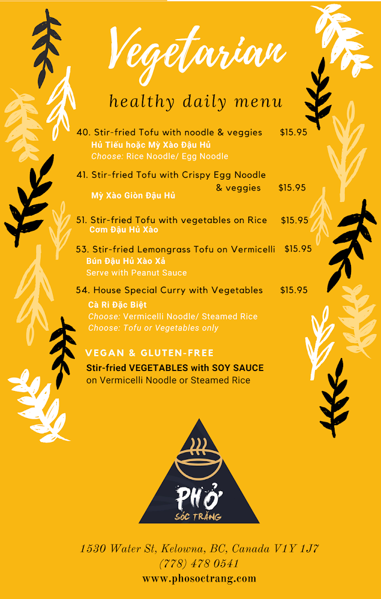 Menu Pho Soc Trang Vietnamese Cuisine-7