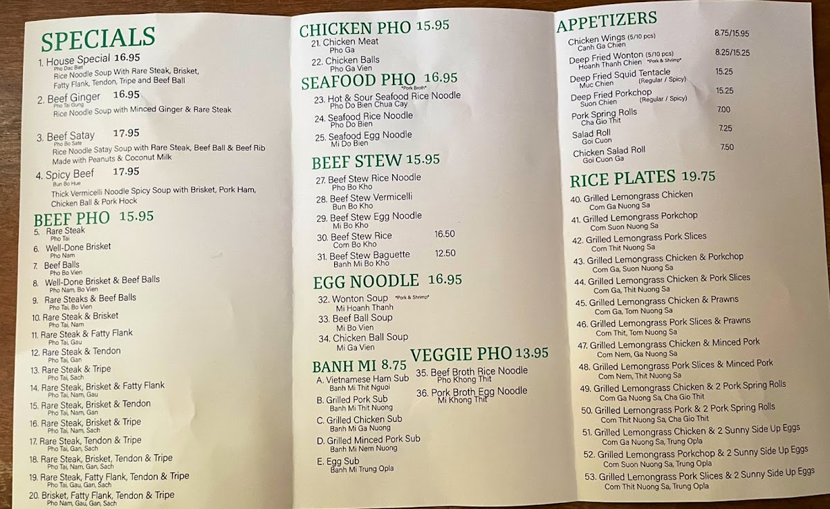 Menu Pho Super Bowl (Burnaby)-4