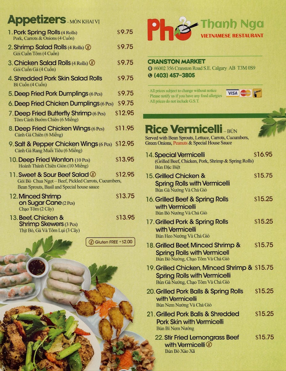 Menu Pho Thanh Nga-2