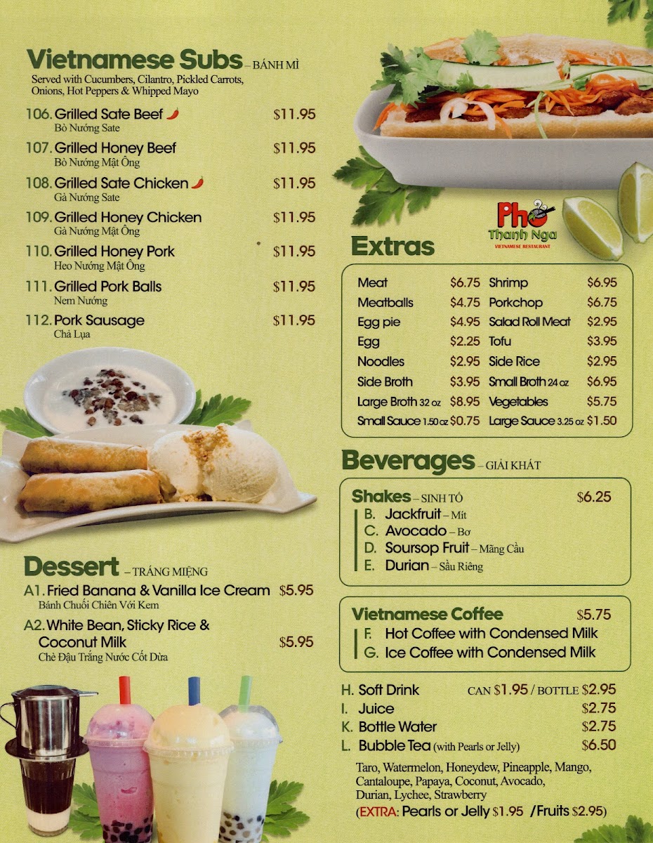 Menu Pho Thanh Nga-3