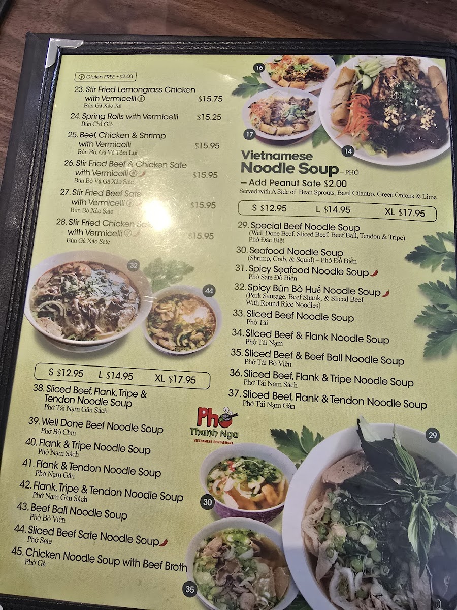Menu Pho Thanh Nga-5