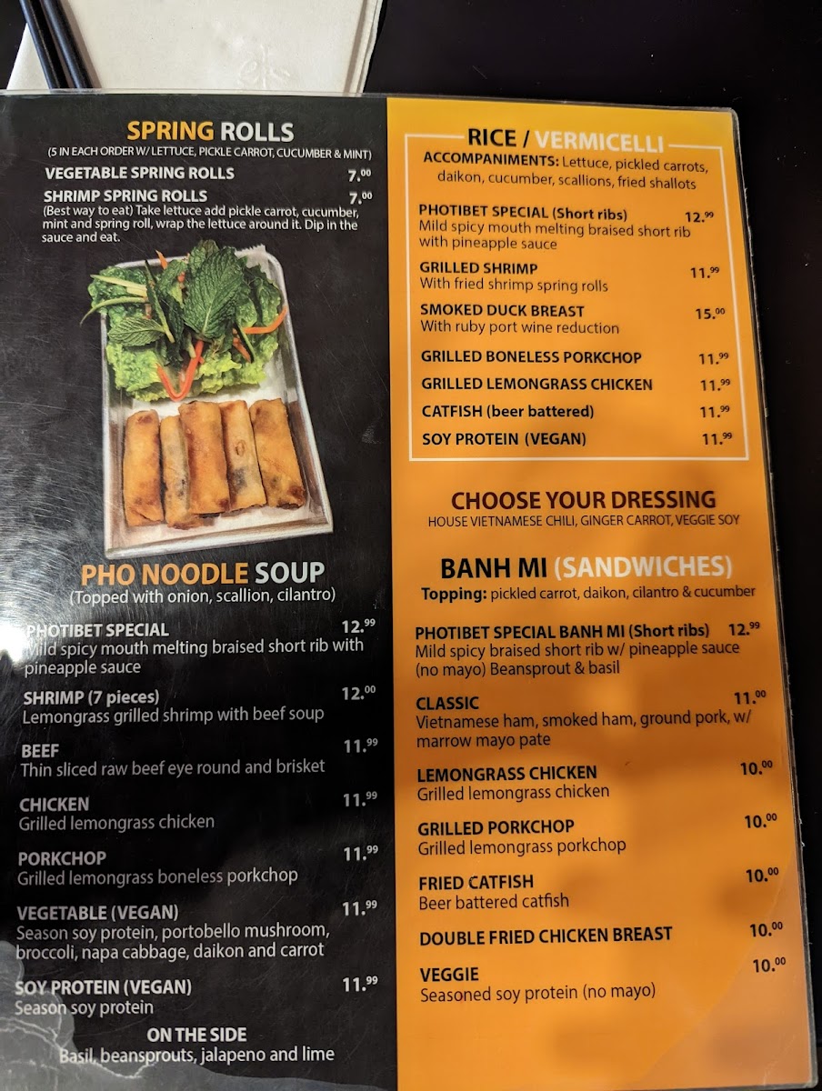 Menu Pho Tibet New Paltz-1