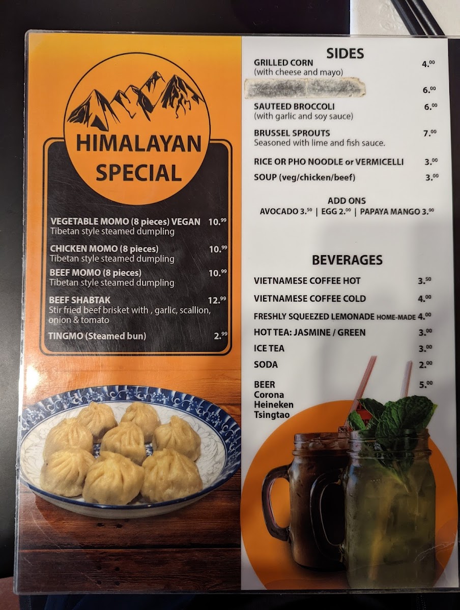 Menu Pho Tibet New Paltz-10