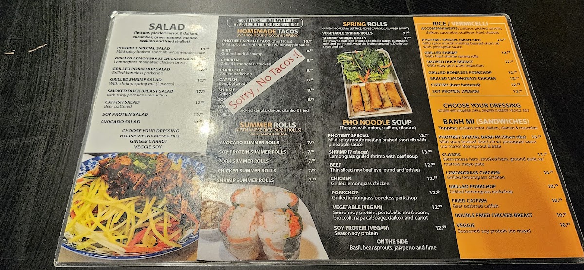 Menu Pho Tibet New Paltz-2