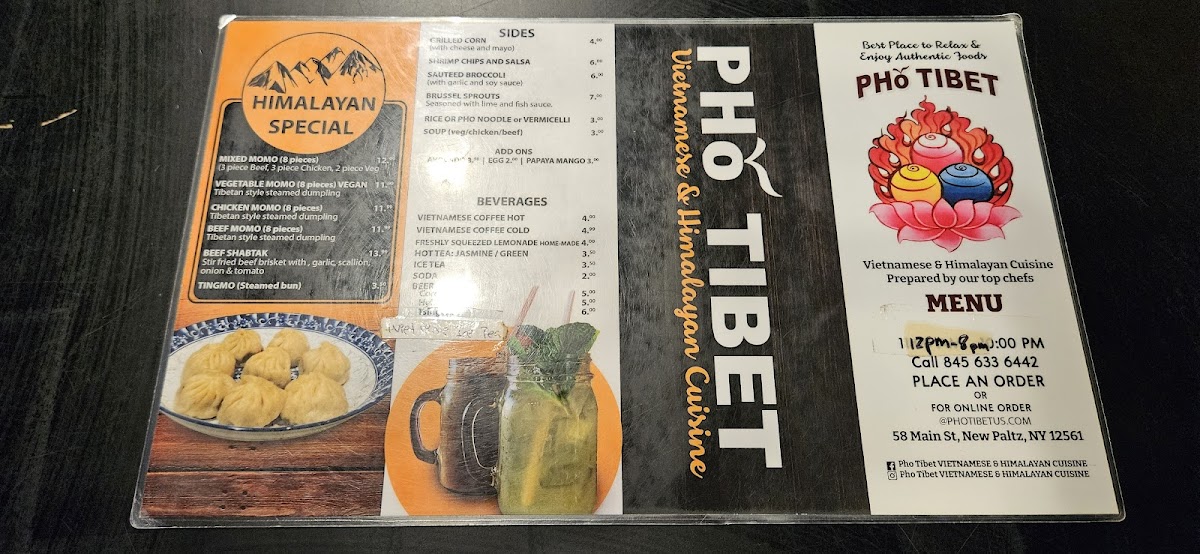 Menu Pho Tibet New Paltz-8