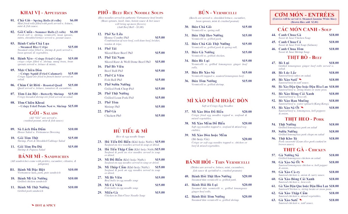 Menu Pho Time Bistro-1