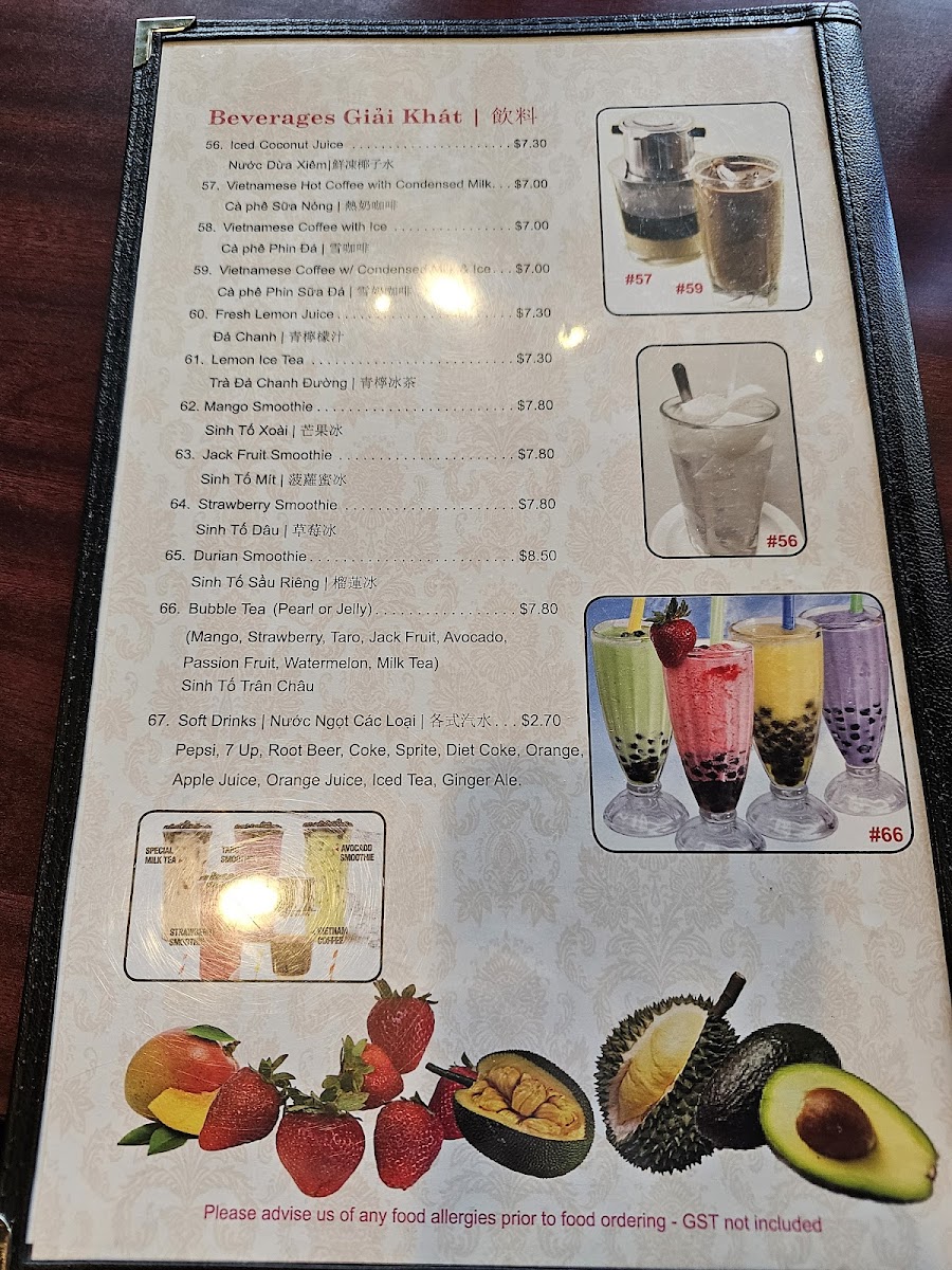 Menu Pho Van Vietnamese Noodle House-10
