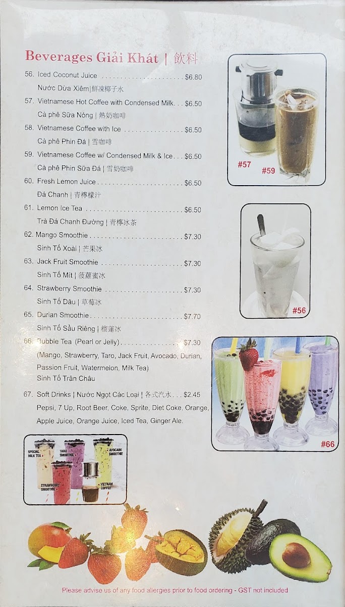 Menu Pho Van Vietnamese Noodle House-3