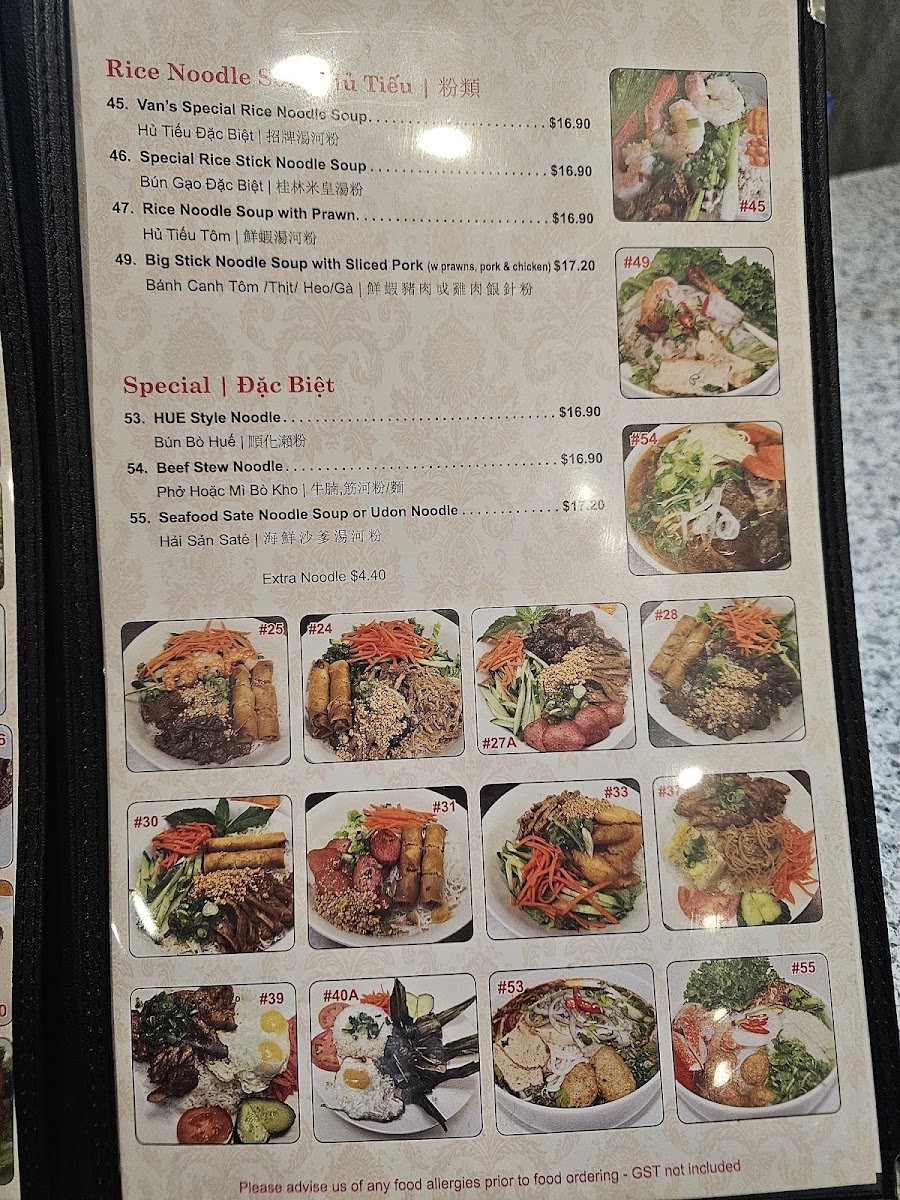 Menu Pho Van Vietnamese Restaurant-3