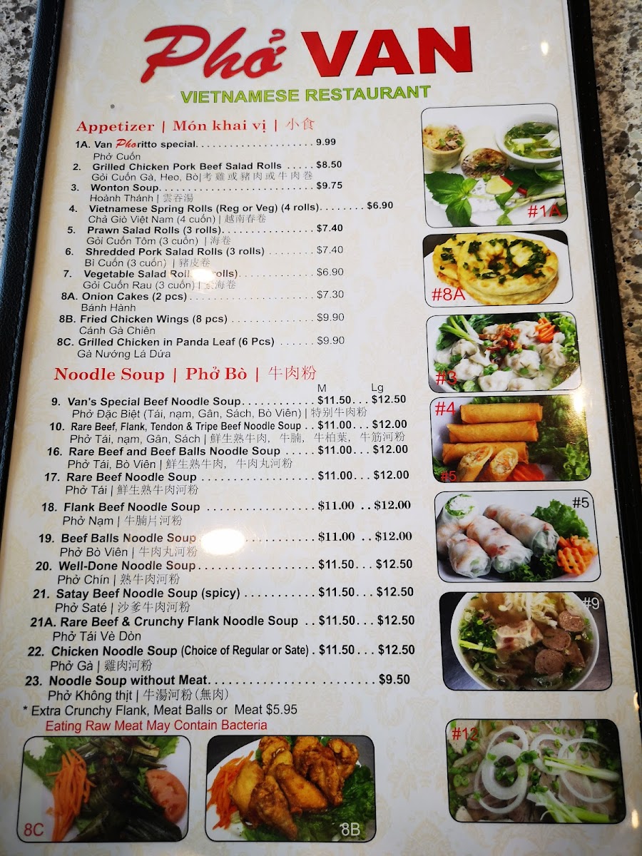 Menu Pho Van Vietnamese Restaurant-4