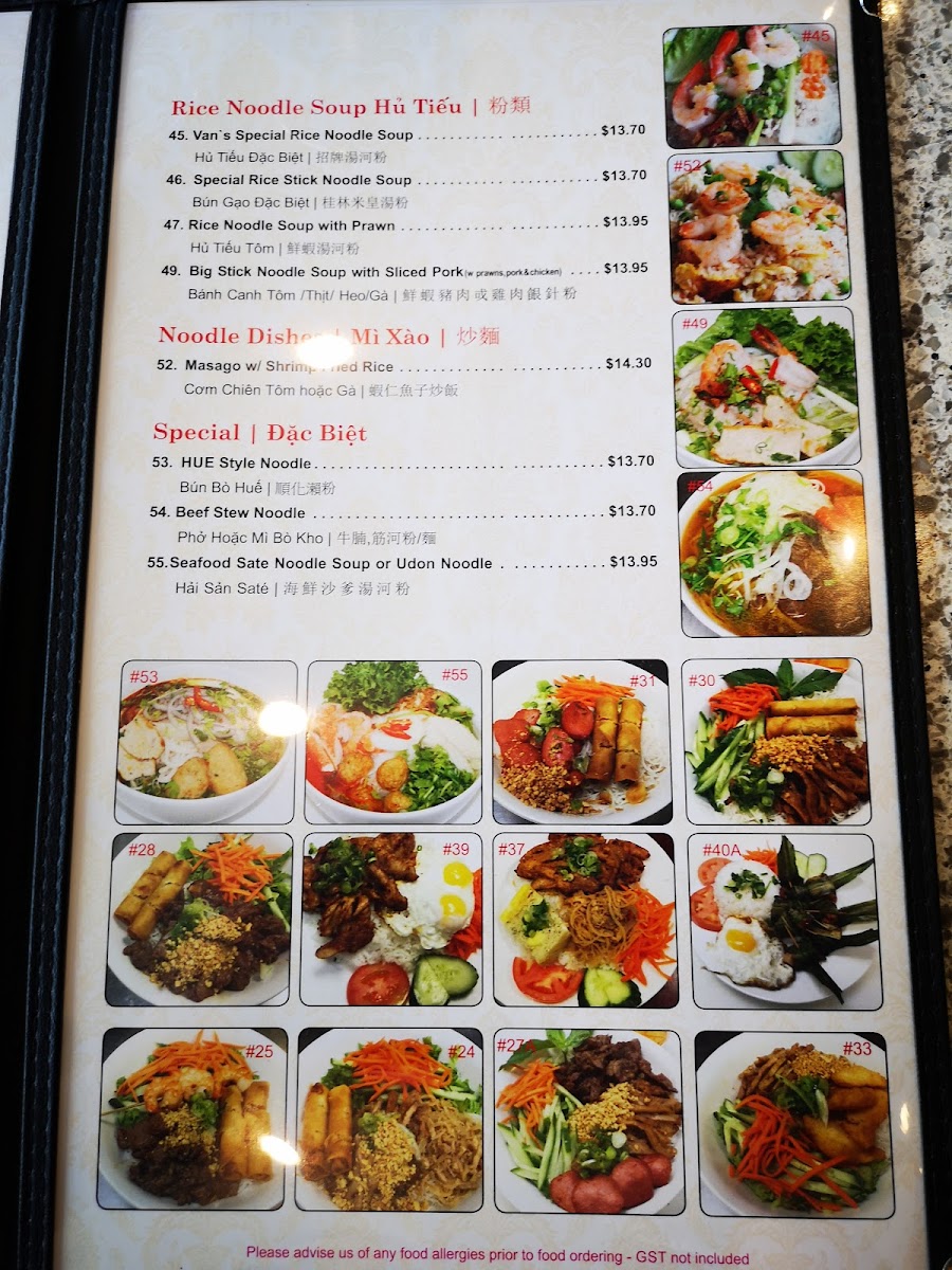 Menu Pho Van Vietnamese Restaurant-6