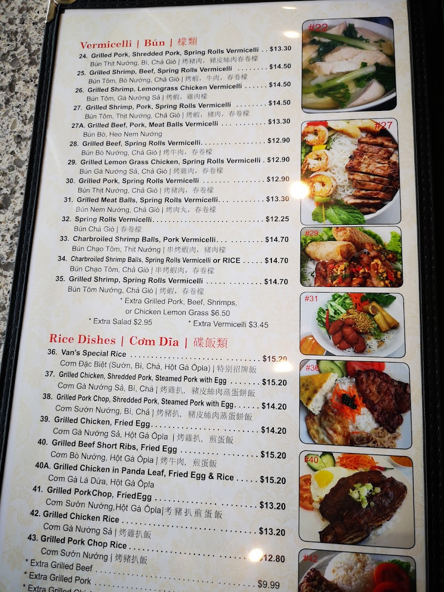 Menu Pho Van Vietnamese Restaurant-7