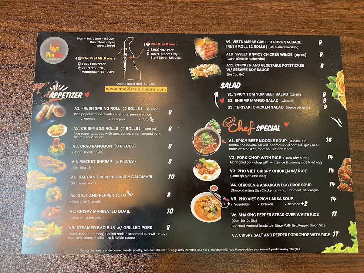 Menu Pho Viet-3