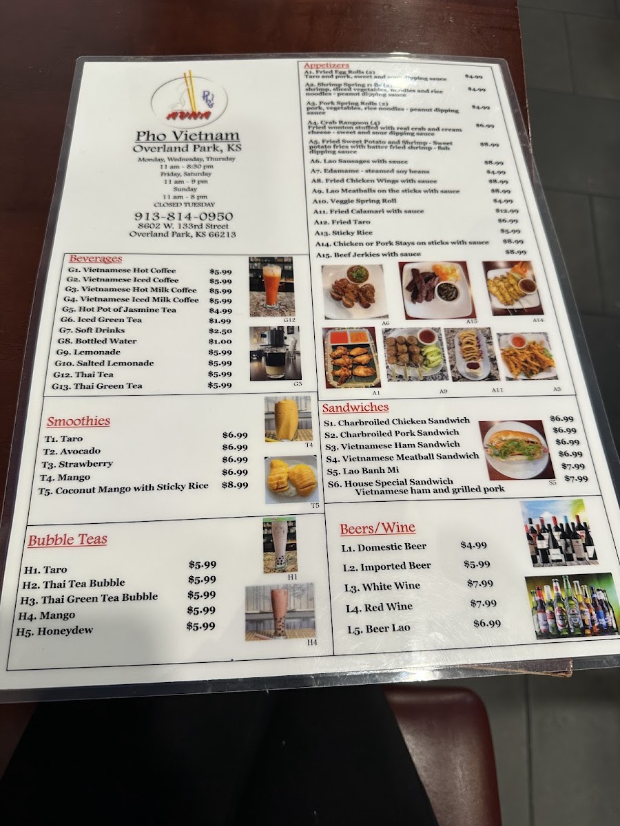 Menu Pho Vietnam-2