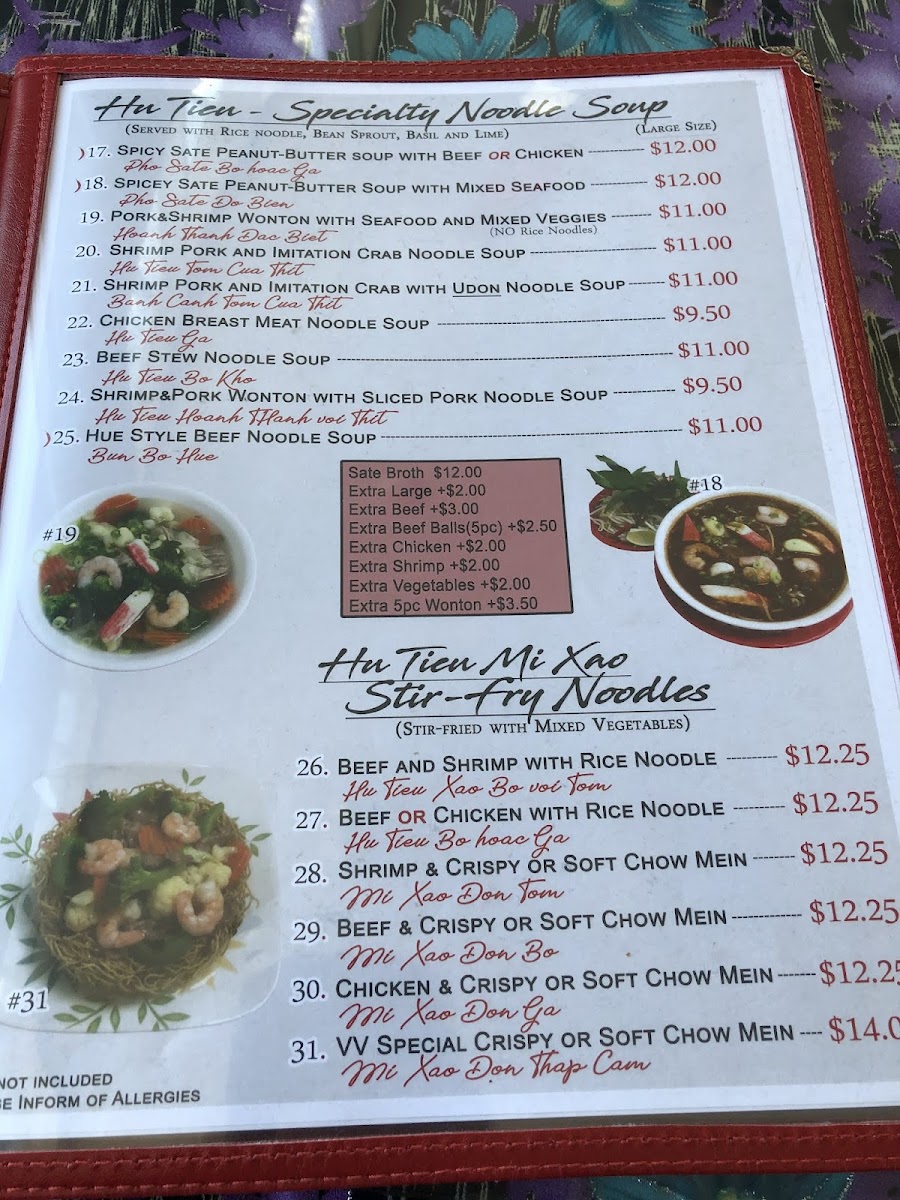 Menu Pho Vietnamese Village-8
