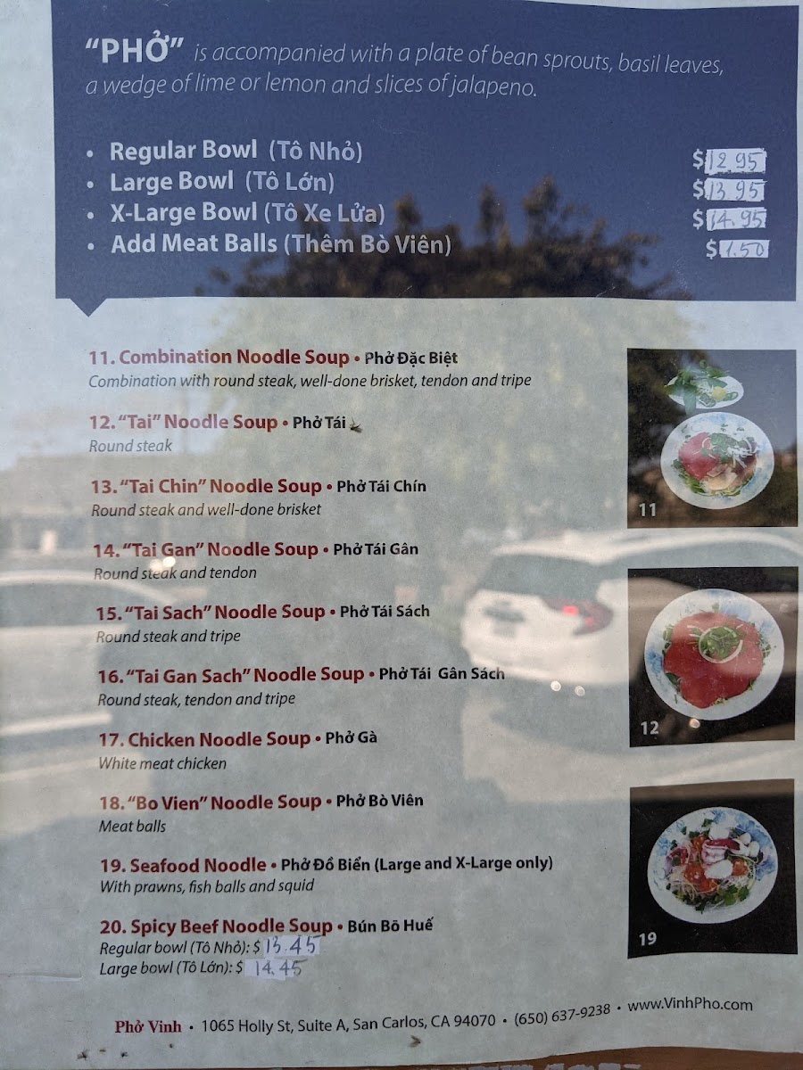 Menu Pho Vinh Vietnamese Restaurant-10