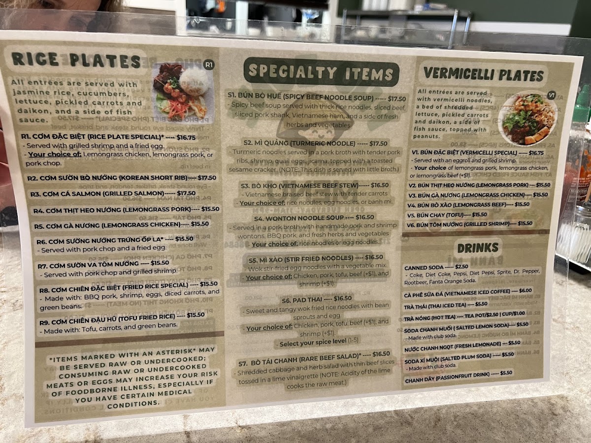 Menu Pho Zone-4
