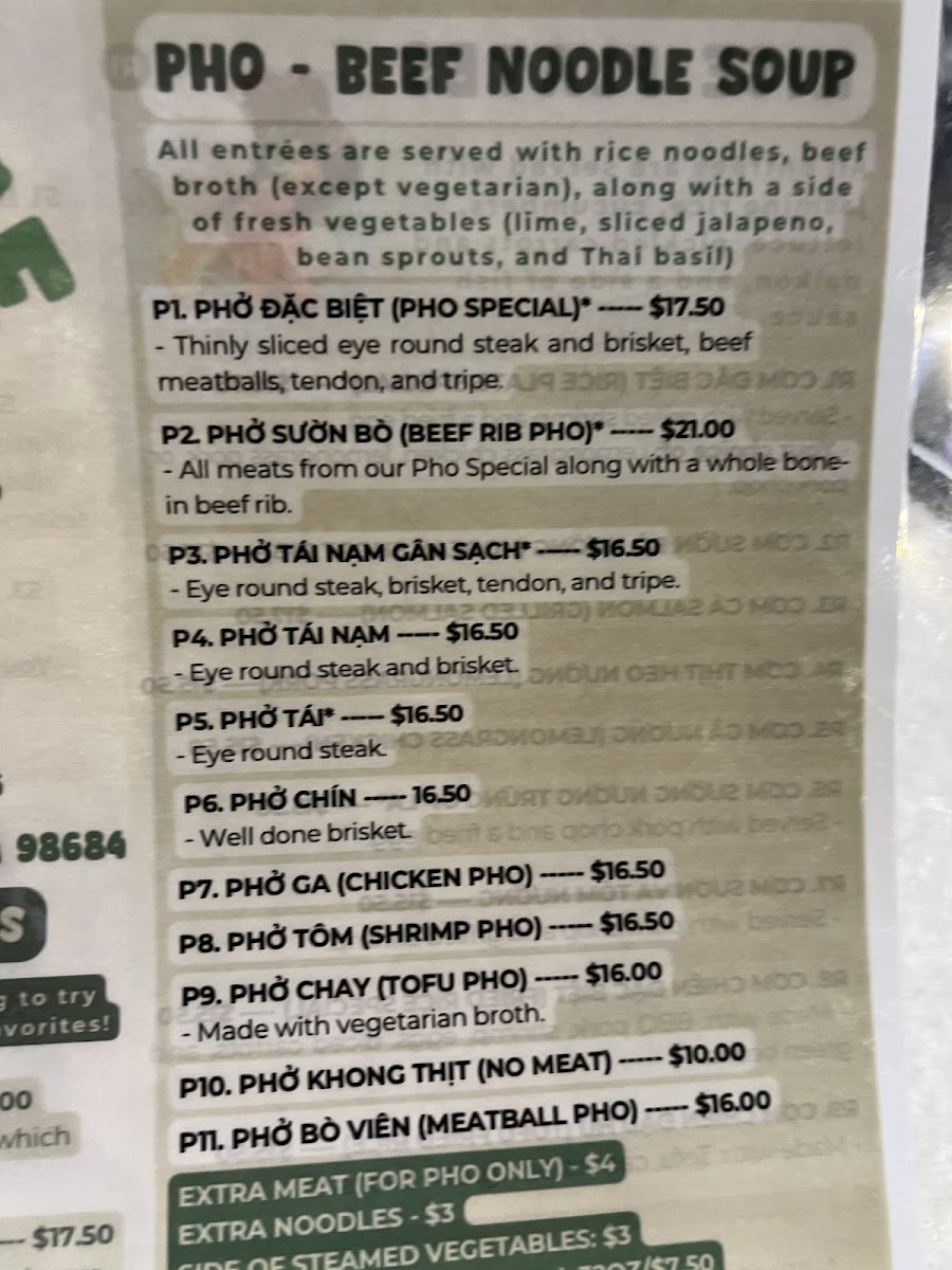 Menu Pho Zone-8