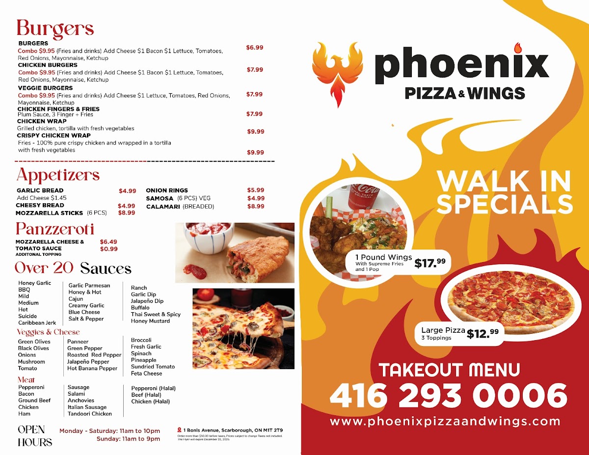 Menu Phoenix Pizza & Wings-2