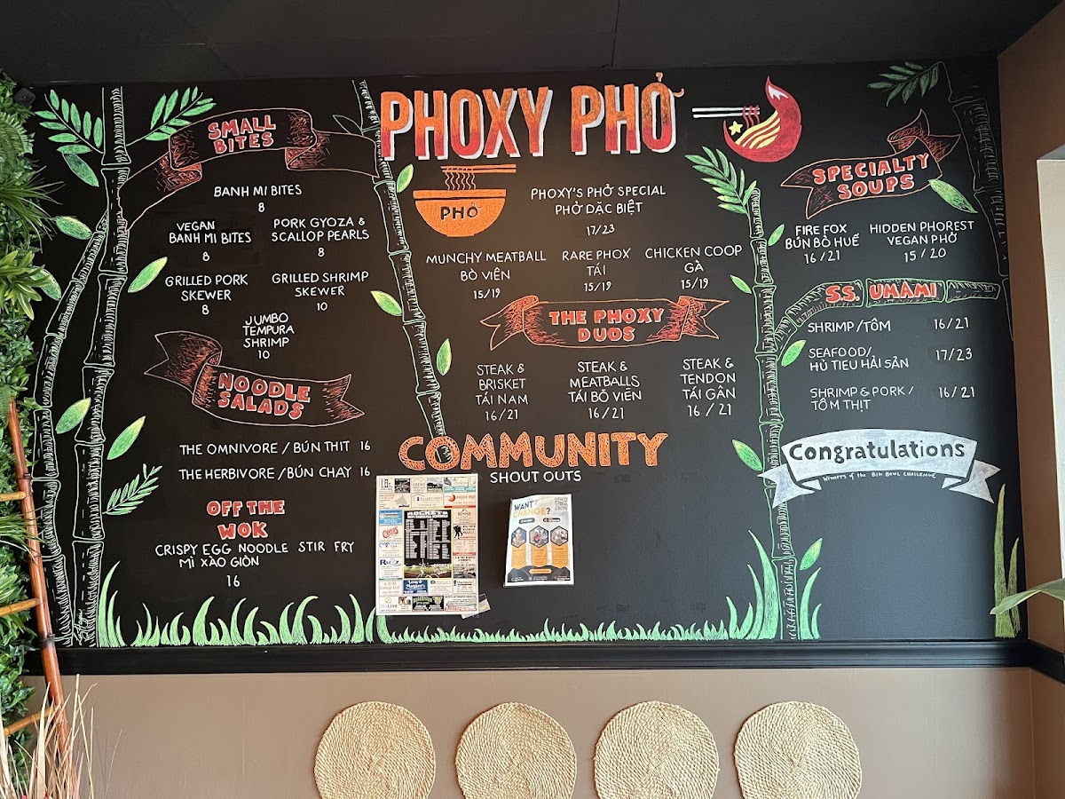 Menu Phoxy Phở-1