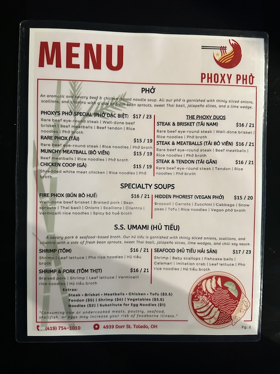 Menu Phoxy Phở-2
