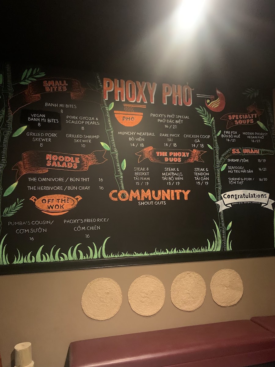 Menu Phoxy Phở-5