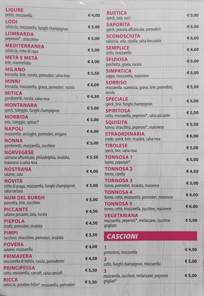 Menu Piadineria La Delizia-3