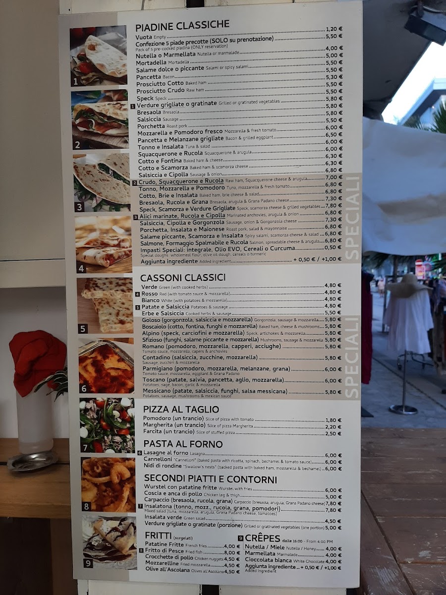 Menu Piadineria La Rambla-2