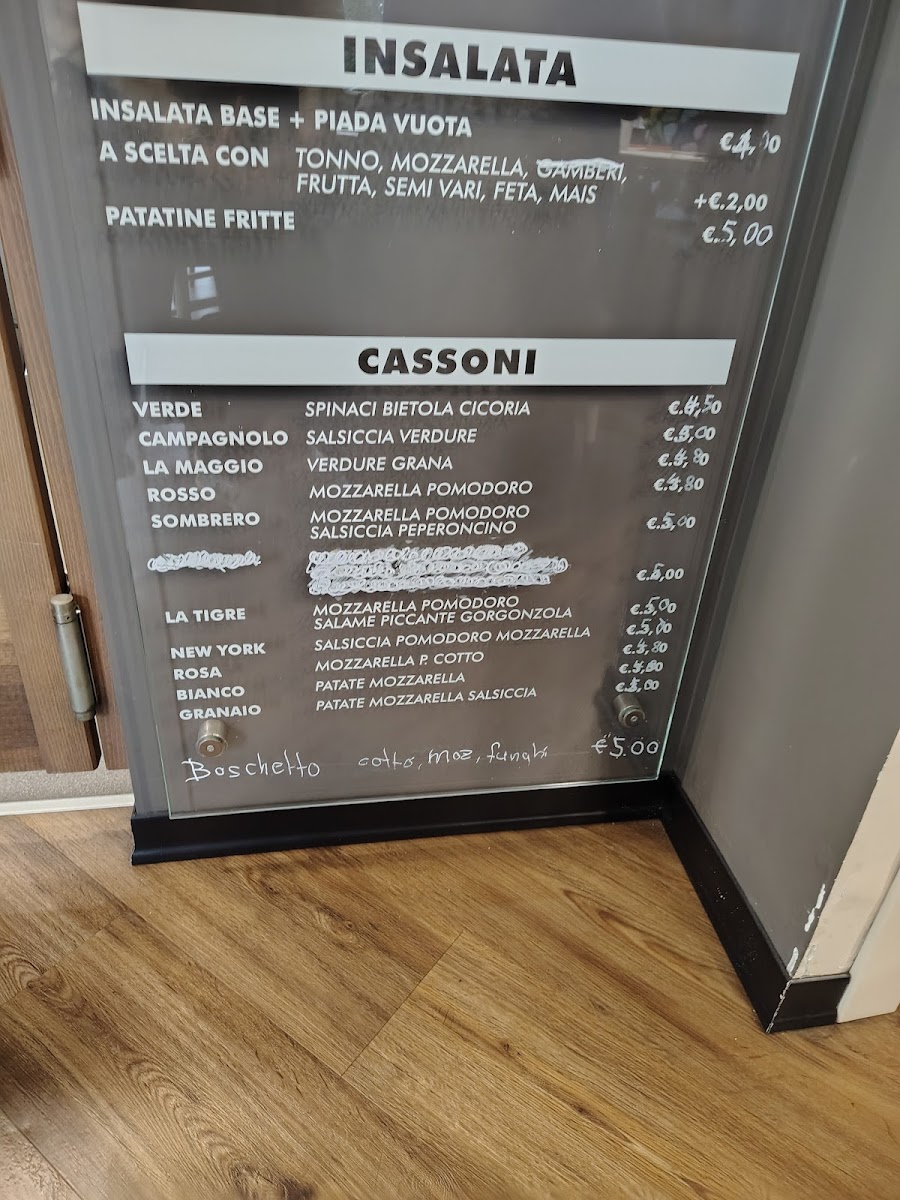 Menu Piadineria L'angolo Dei Tigli-1