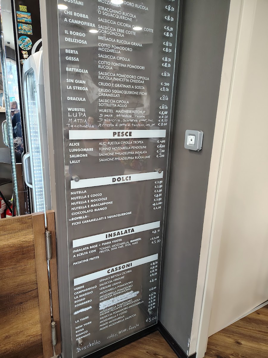 Menu Piadineria L'angolo Dei Tigli-2
